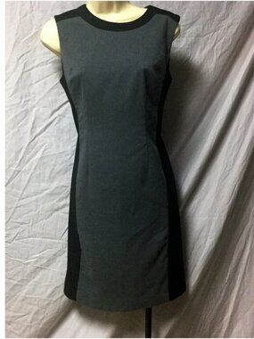 Ann Taylor Gray and Black Dress - Size 6 Petite